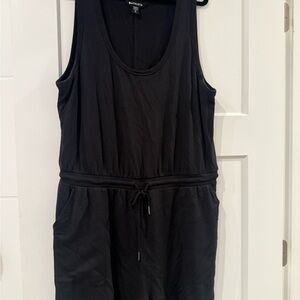 Athleta Black Performance Shorts Romper